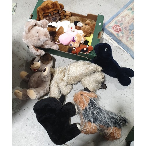 209 - A box of vintage and later toys. No shipping.  Arrange collection or your own packer and shipper, pl... 