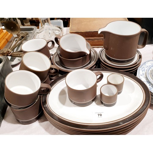 70 - A selection of Hornsea Pottery coffee and dinnerware. No shipping. Arrange collection or your own pa... 