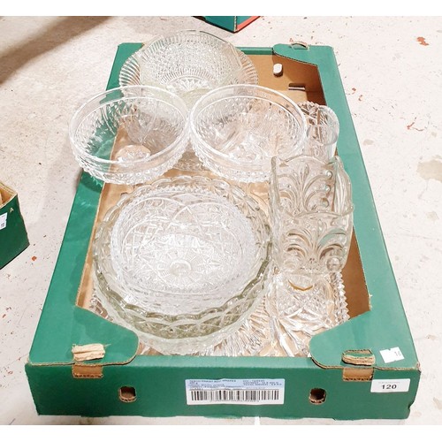 120 - Two boxes of glass, china and assorted. No shipping. Arrange collection or your own packer and shipp... 