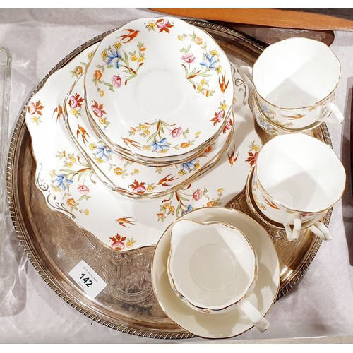 142 - A selection of Royal Albert hand finished tea ware. No shipping. Arrange collection or your own pack... 