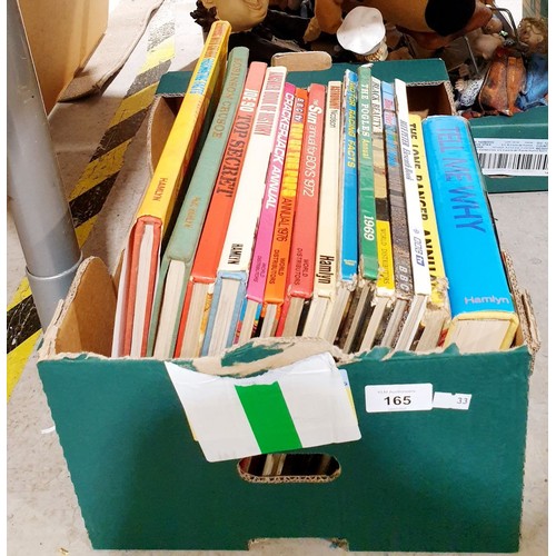 165 - A box of vintage annuals and other children's books. No shipping. Arrange collection or your own pac... 