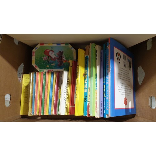 278 - A box of children's books including vintage Ladybird. No shipping. Arrange collection or your own pa... 