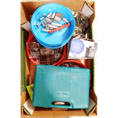 316 - A box of tools including a Kamasa socket set. No shipping. Arrange collection or your own packer and... 