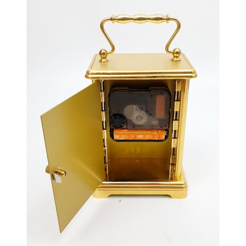 363 - A quartz carriage clock by William Widdop, height 8.25