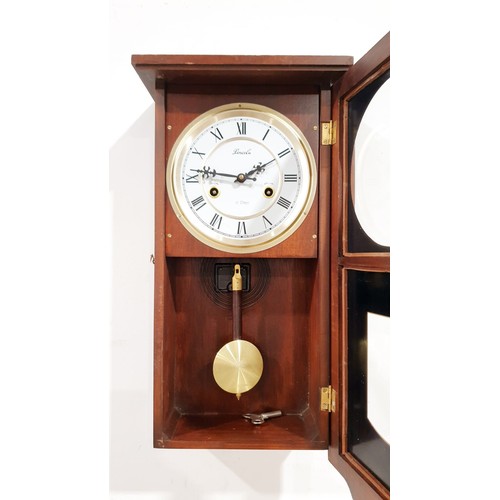 425 - A wall clock, the dial signed Lincoln, length 21