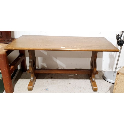 430 - An Old Charm oak coffee table, width 40