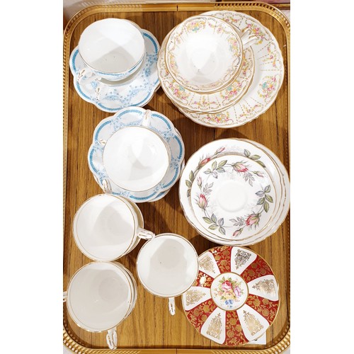 435 - A tray of tea ware including Royal Doulton. No shipping. Arrange collection or your own packer and s... 