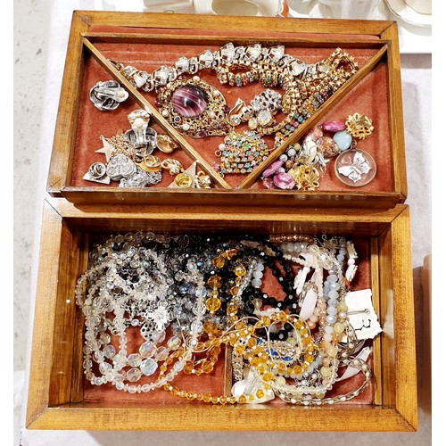 83 - A musical jewellery box together with one other jewellery box and contents. UK shipping £14.