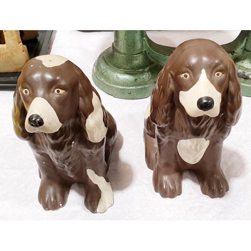 92 - A pair of ceramic dog figures, height 6