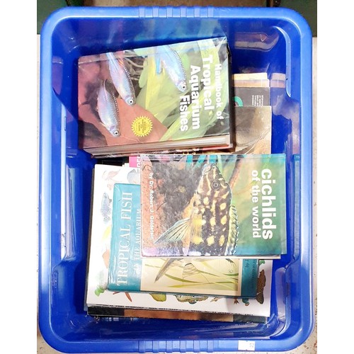 106 - A box of fish keeping books. No shipping. Arrange collection or your own packer and shipper, please.... 