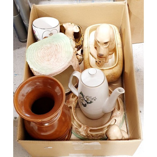 145 - A box of Sylvac ceramics. No shipping. Arrange collection or your own packer and shipper, please. El... 