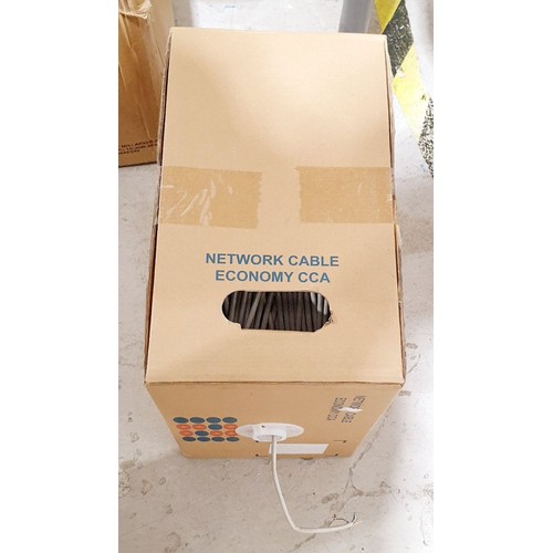 147 - A box of category 5 network cable. No shipping. Arrange collection or your own packer and shipper, p... 