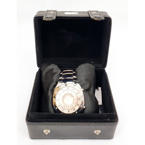 482 - A boxed Zeon Tech Solsuno gentleman's quartz wrist watch A/F. UK shipping £14.