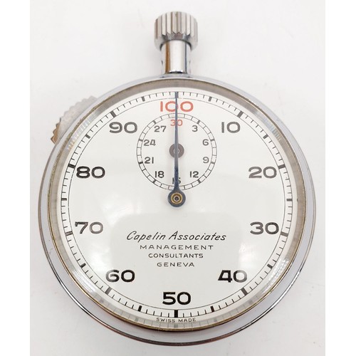 484 - A stop watch, the dial inscribed 