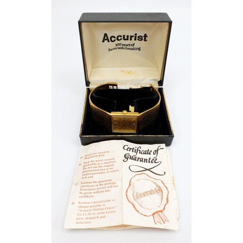 480 - A vintage boxed gentleman's Accurist Shockmaster mechanical wrist watch, working order. UK shipping ... 