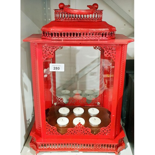 280 - A candle lantern, height 17.5