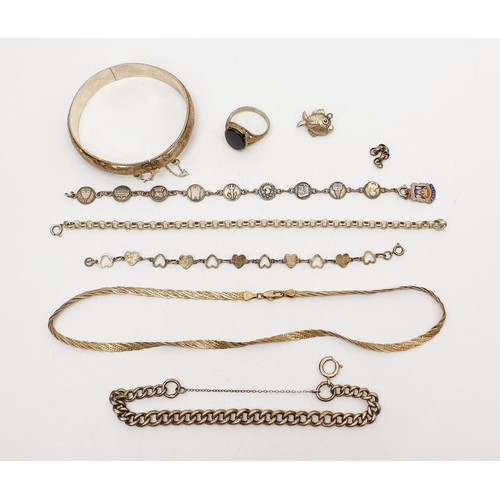 6 - A selection of silver jewellery, weight 64g. UK shipping £14.