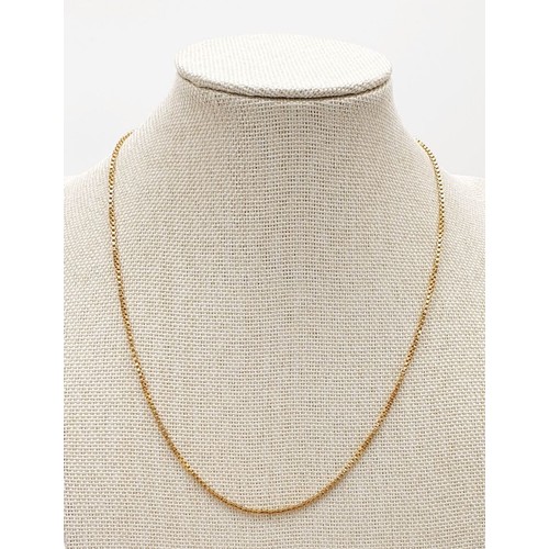 22 - A 9ct gold chain, weight 4.4g. UK shipping £14.