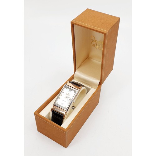 72 - A boxed hallmarked silver cased Clogau ladies quartz wrist watch, working order. UK shipping £14.