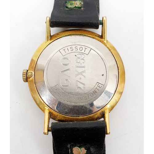 77 - A vintage gentleman's automatic Tissot wrist watch, working order. UK shipping £14.