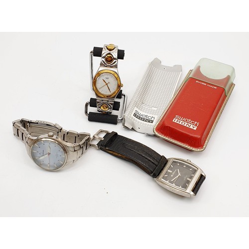 79 - A vintage boxed Swatch Irony unisex wrist watch together with a gentleman's Ben Sherman wrist watch ... 