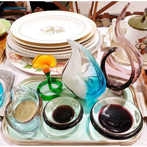 90 - A selection of Art Glass. No shipping. Arrange collection or your own packer and shipper, please. El... 