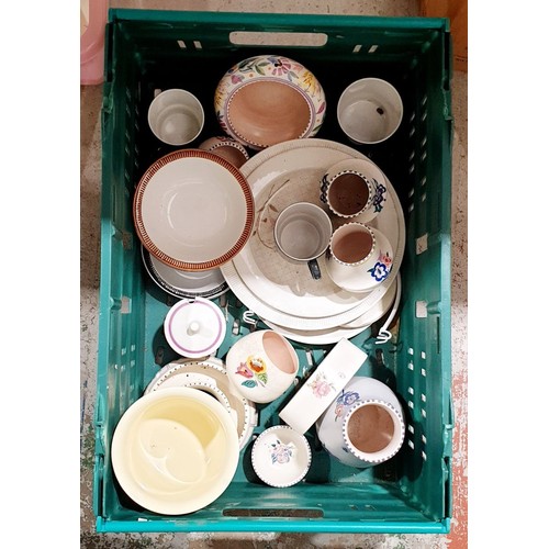 106 - A box of Poole Pottery ceramics. No shipping. Arrange collection or your own packer and shipper, ple... 