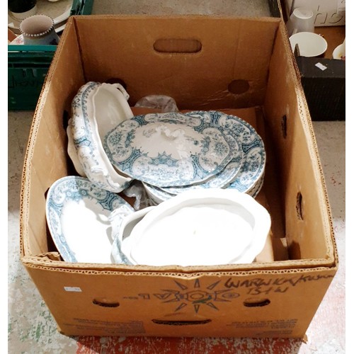 107 - A box of Warwick dinnerware. No shipping. Arrange collection or your own packer and shipper, please.... 