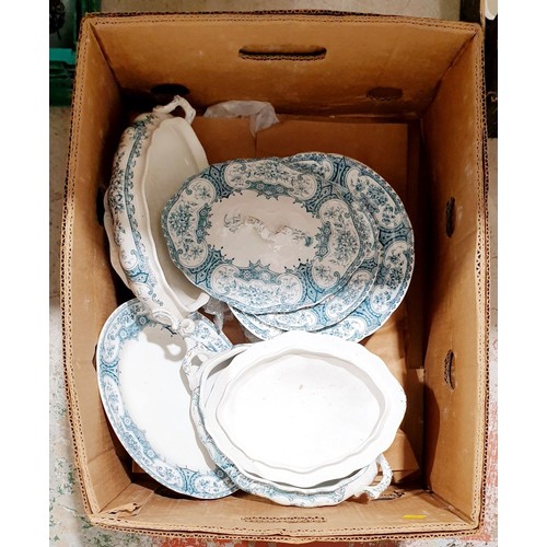 107 - A box of Warwick dinnerware. No shipping. Arrange collection or your own packer and shipper, please.... 