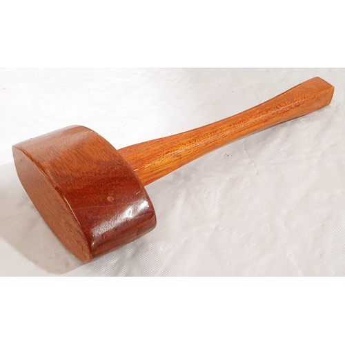 109 - A mahogany gavel, length 9.5