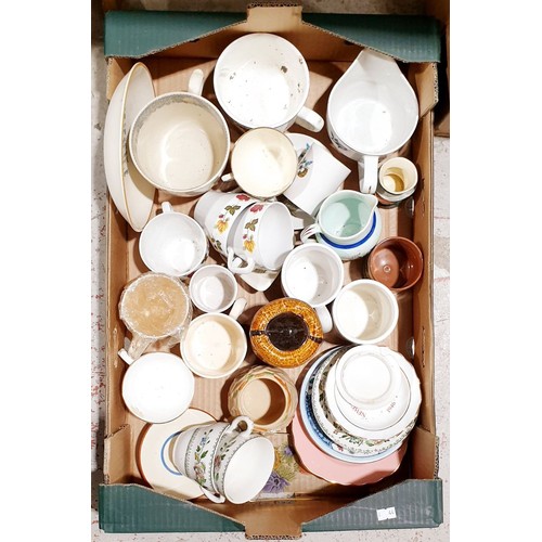 127 - Two boxes of ceramics inc Royal Doulton. No shipping. Arrange collection or your own packer and ship... 