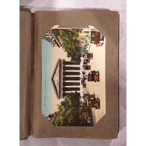 159 - A postcard album. UK shipping £14.