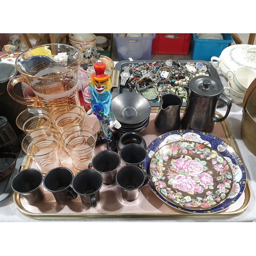 160 - A selection of ceramics and glass including a Prinkmash coffee service. No shipping. Arrange collect... 