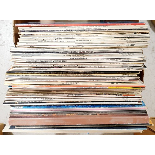 177 - A box of vinyl LPs and singles. No shipping. Arrange collection or your own packer and shipper, plea... 