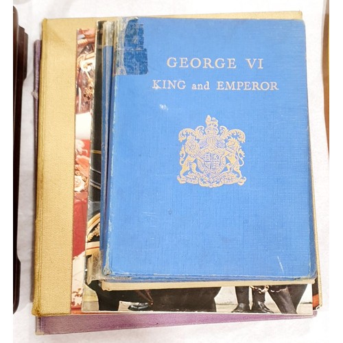 204 - A selection of royal commemorative books. UK shipping £14.