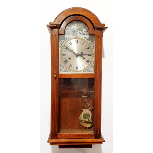 277 - A vintage wall clock, length 28