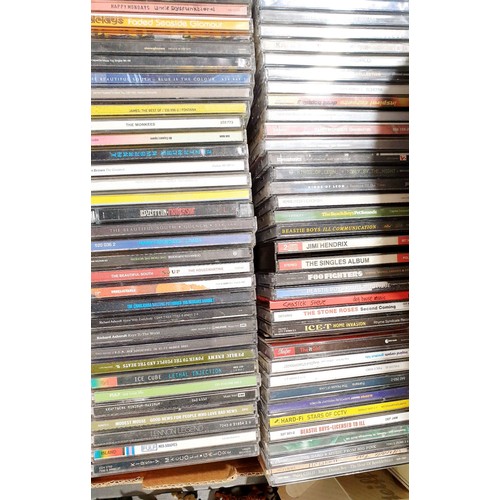 377 - A box of CDs including Ice Cube, Pixies, Ian Brown, New Order and Snap. No shipping. Arrange collect... 