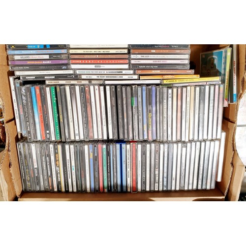 378 - A box of CDs including The Beatles, Beastie Boys, Stone Roses, Talking Heads and Maximo Park. No shi... 