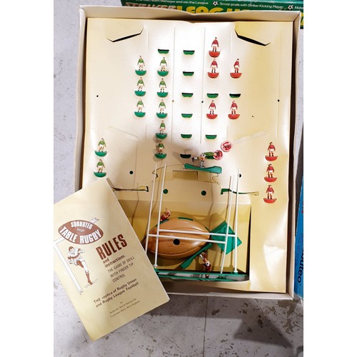 383 - Vintage Subbuteo rugby and cricket, other football games. No shipping. Arrange collection or your ow... 