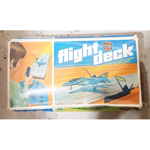 384 - A selection of board games and toys including Airfix Flight Deck. No shipping. Arrange collection or... 