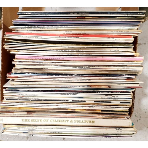 390 - A box of LPs. No shipping. Arrange collection or your own packer and shipper, please. Electricals so... 