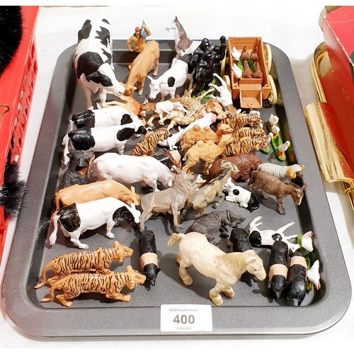 400 - A selection of Britain's and other farm and zoo animals. UK shipping £14.