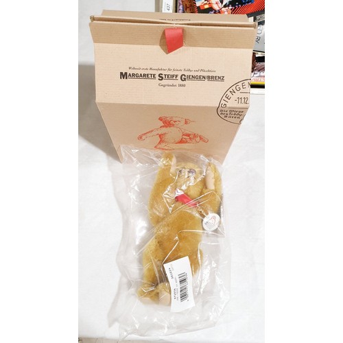 406 - A boxed and sealed Steiff limited edition 100 Years of Steiff Teddy Bears bear, length 10.5