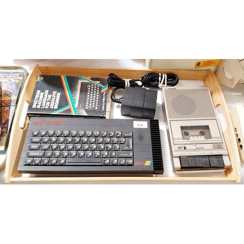 436 - A vintage Sinclair ZX Spectrum+ 128K 