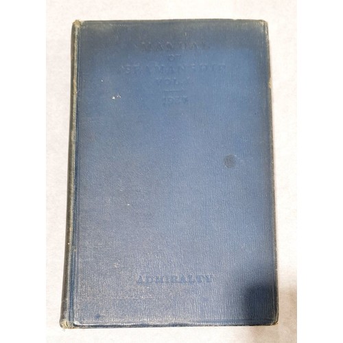 92 - The Manual of Seamanship, Vol 1, 1937. UK shipping £14.