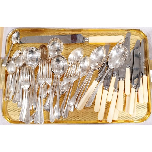 165 - A selection of flatware. No shipping. Arrange collection or your own packer and shipper, please. Ele... 