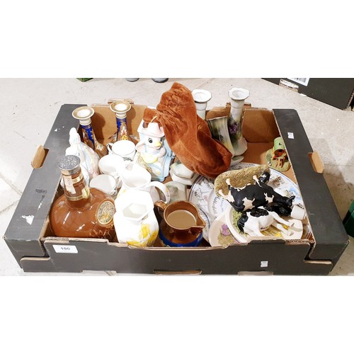 190 - A box of ceramics. No shipping. Arrange collection or your own packer and shipper, please. Electrica... 