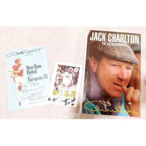 178 - Charlton, Jack, The Autobiography, first edition, inscription and signed by the author, Transworld P... 