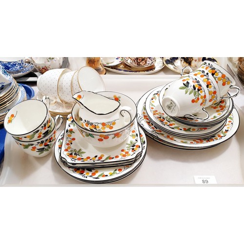 89 - Hand painted Royal Doulton tea ware and 19th century Minton tea ware, one cup A/F. No shipping. Arra... 