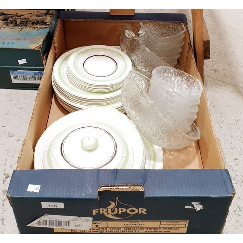 106 - Barratt's dinnerware and retro dessert dishes. No shipping. Arrange collection or your own packer an... 